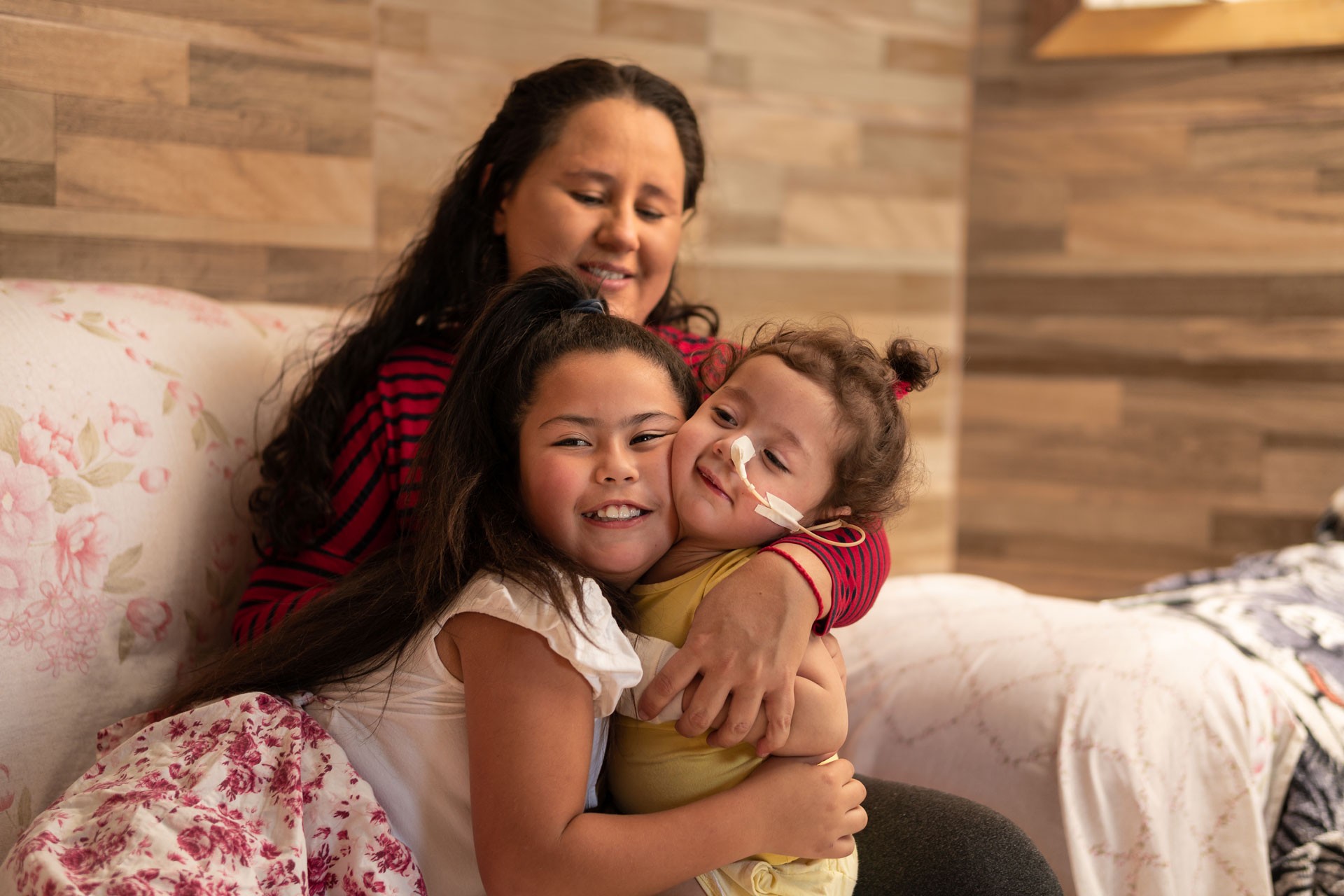 An NDIS participant is enjoying a family as a positive result of their physiotherapy sessions.